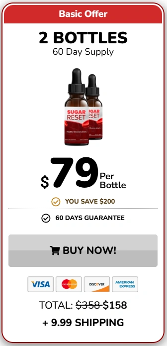 SugarReset 1 bottle package for daily blood sugar support