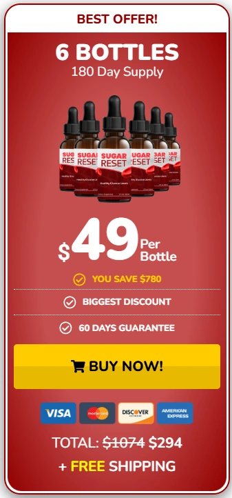 SugarReset 3 bottle package for long term metabolic wellness